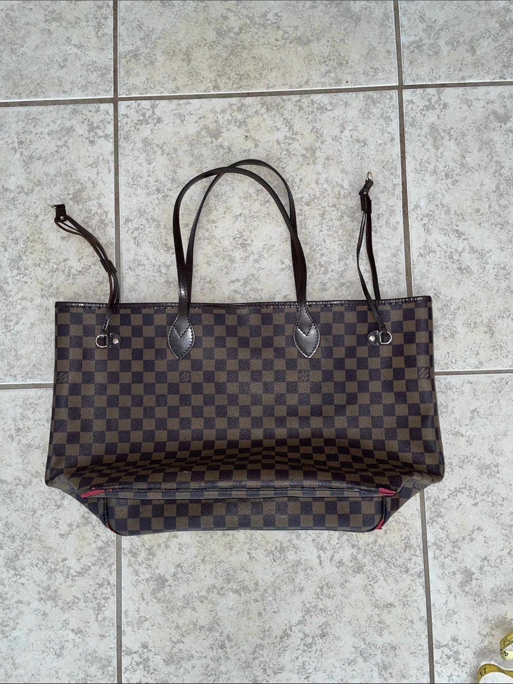 Louis Vuitton look a like Brown Monogram large purse handbag shoulder bag purse - Picture 4 of 16